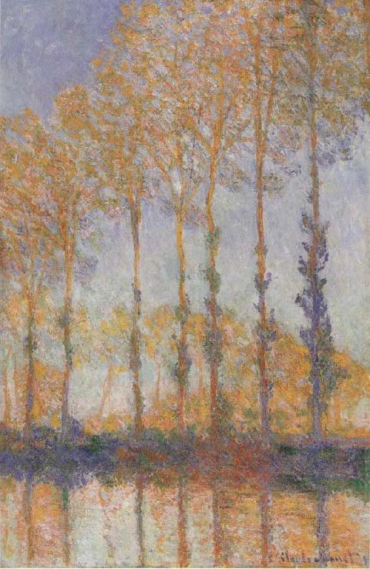 Claude Monet Poplars on the banks of the EPTE oil painting image